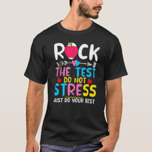 Camiseta Test Day Rock The Test Teacher Testing Days Outfit