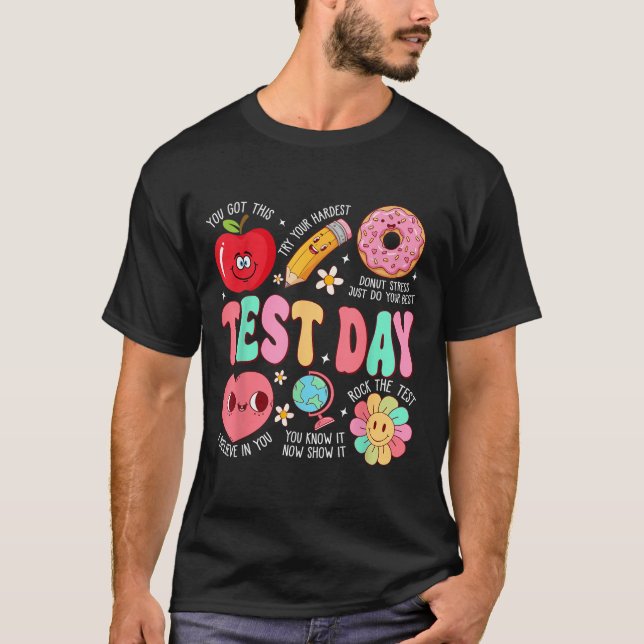 Camiseta Test Day Rock The Test Testing Day Motivational Te (Anverso)