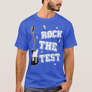 Camiseta Test Day Teacher Rock the Test Guitar Teacher Test
