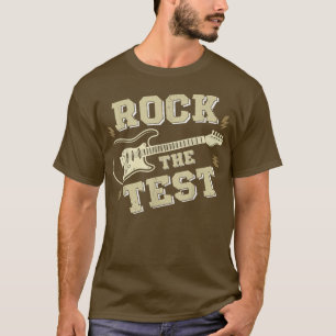 Camiseta Test Day Teacher Rock the Test Guitar Teacher Test