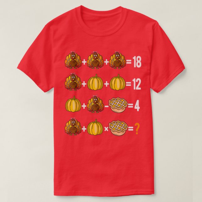 Camiseta Test de matemáticas de la Orden de Acción de Graci (Diseño del anverso)
