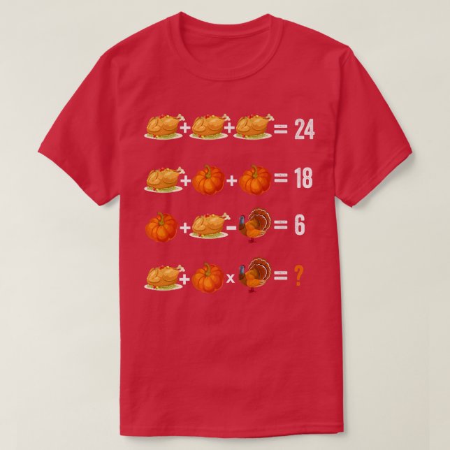 Camiseta Test de matemáticas de la Orden de Acción de Graci (Diseño del anverso)