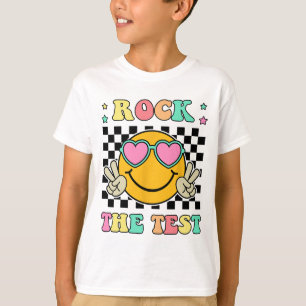 Camiseta Test Groovy Happy Testing Day For Teacher Stud
