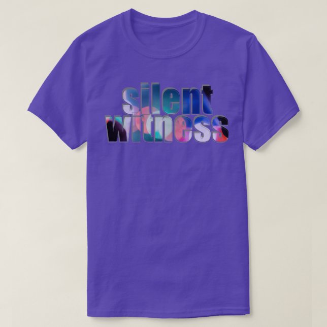 Camiseta testigo silencioso (Diseño del anverso)