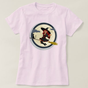 CAMISETA TESTIGO Y SU GATO NEGRO EN BROOMSTICK