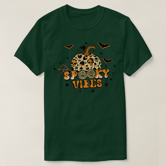 Camiseta Testigos de Gorra de leopardo de la calabaza otoña (Diseño del anverso)