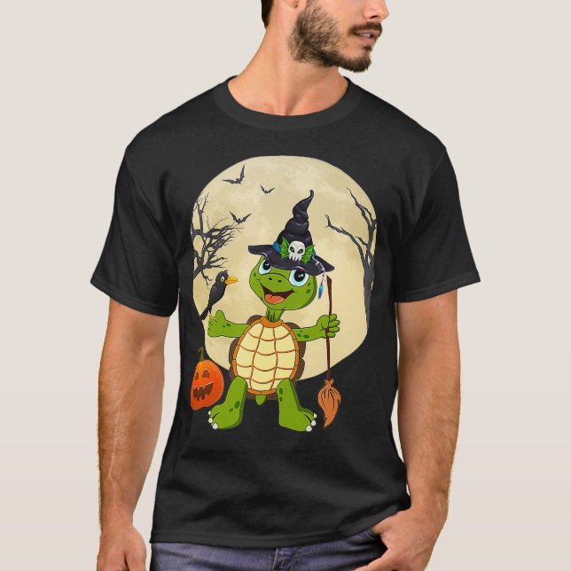 Camiseta Testigos de tortuga cutáneo Halloween Disstume par (Anverso)