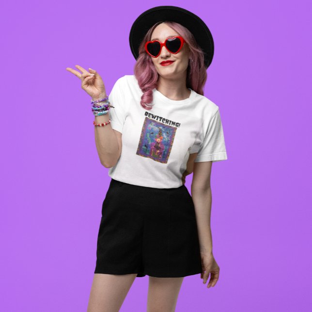Camiseta Testigos en Halloween y damas de Bats (Bewitching AND cute!)