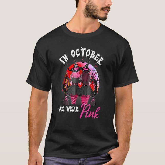 Camiseta Testigos En Octubre Usamos Halloween De Noche De L (Anverso)