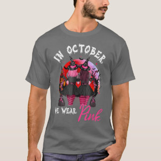 Camiseta Testigos En Octubre Usamos Pechuga Rosa Otoño