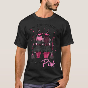 Camiseta Testigos En Octubre Usamos Pechuga Rosa Otoño