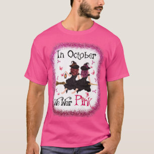 Camiseta Testigos En Octubre Usamos Pechuga Rosa Otoño