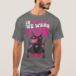 Camiseta Testigos En Octubre Usamos Pechuga Rosa Otoño