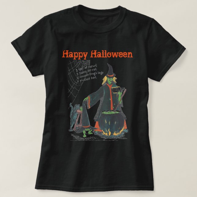 Camiseta Testigos Halloween Brew Scary Diseñado (Diseño del anverso)