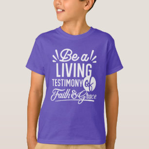 Camiseta Testimonio de vida espiritual Fe y Gracia Cita