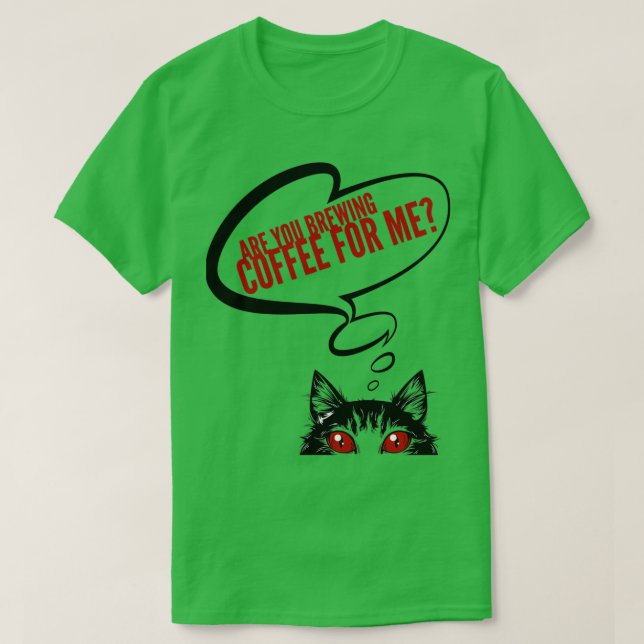 Camiseta tesvous en train de prparer du caf pour moi chemis (Diseño del anverso)
