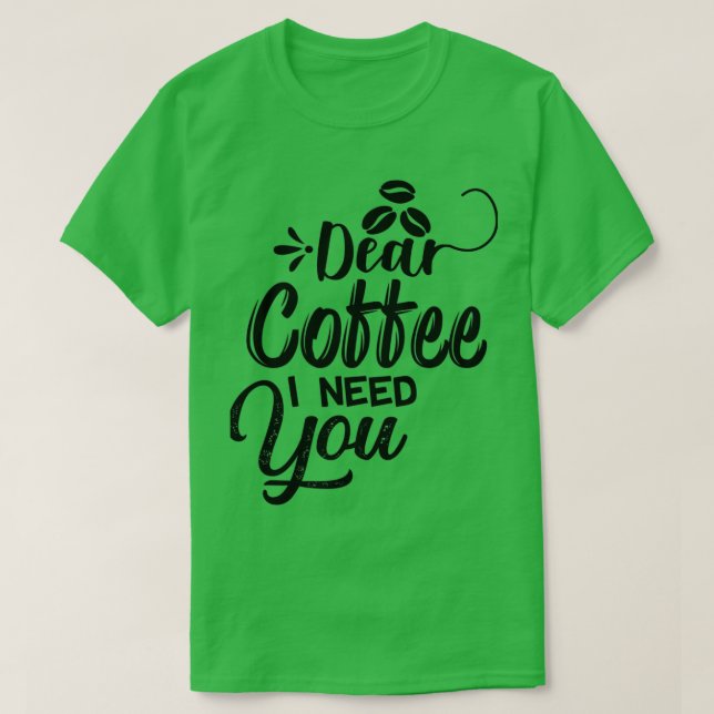 Camiseta tesvous en train de prparer du caf pour moi Cher c (Diseño del anverso)