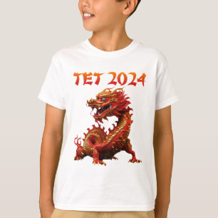 Camiseta Tet 2024 Año del dragón Año Nuevo vietnamita