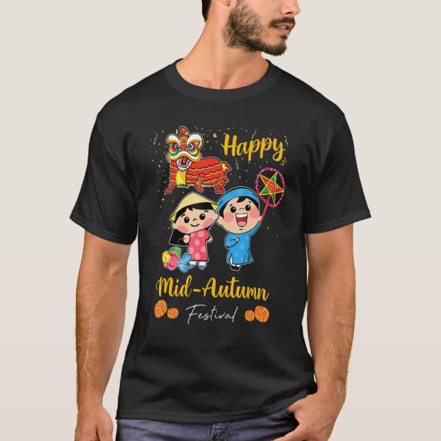 Camiseta Tet vietnamita Trung Thu Festival de Otoño Boy G (Anverso)