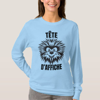 Camiseta Tête d’affiche – Hérisson drôle et touffu