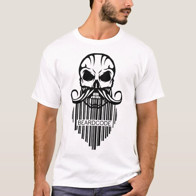 Camiseta tete de mort citation hipster citation beardcode c (Anverso)