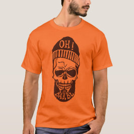 Camiseta tete de mort hipster citation oh la barbe bonnet 7