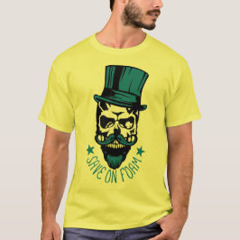 Camiseta tete de mort hipster citation save foam barbe chap