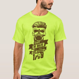 Camiseta tete de mort hipster citation shave november 1789