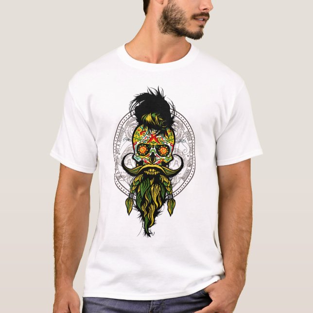 Camiseta Tête de mort mexicaine leader (Anverso)