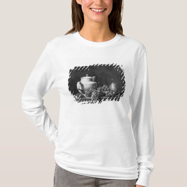 Camiseta Tetera blanca con dos castañas (Anverso)