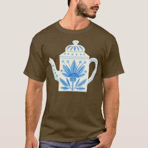 Camiseta Tetera Floral Escandinava