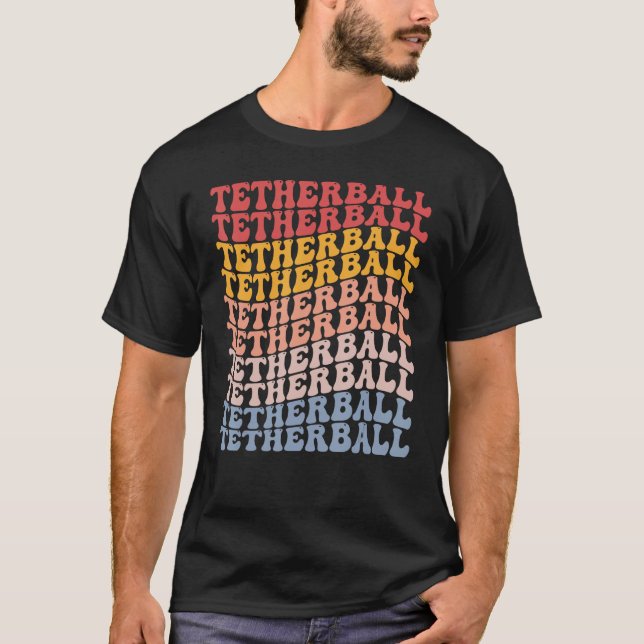 Camiseta Tetherball Groovy Retro Sports (Anverso)