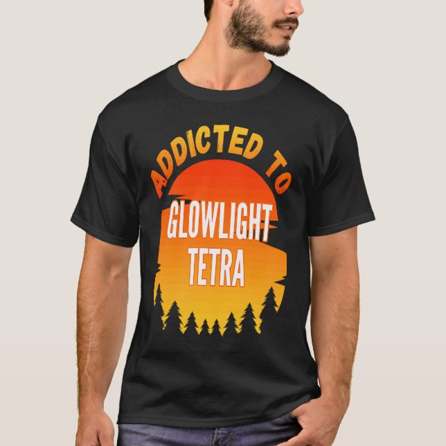 Camiseta Tetra del lustre de la pesca adicto al brillo (Anverso)