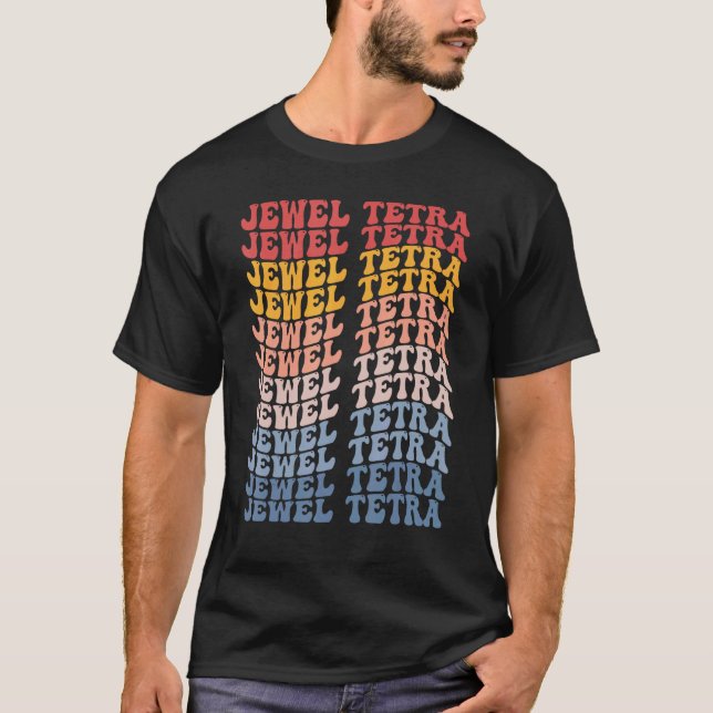 Camiseta Tetra Joya Pez Retro Groovy (Anverso)