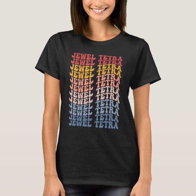 Camiseta Tetra Joya Pez Retro Groovy (Anverso)