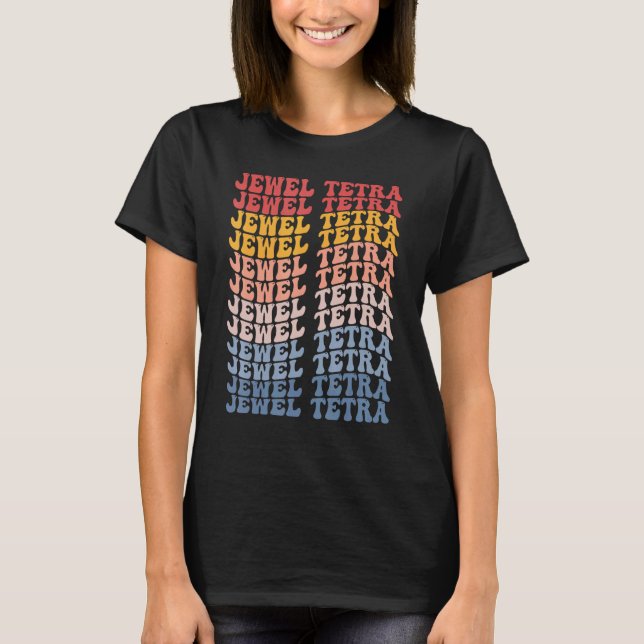 Camiseta Tetra Joya Pez Retro Groovy (Anverso)