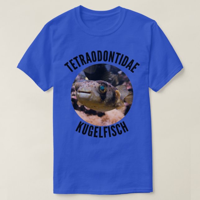 Camiseta TETRAODONTIDAE DE PESCADO DE BALA en el acuario (Diseño del anverso)