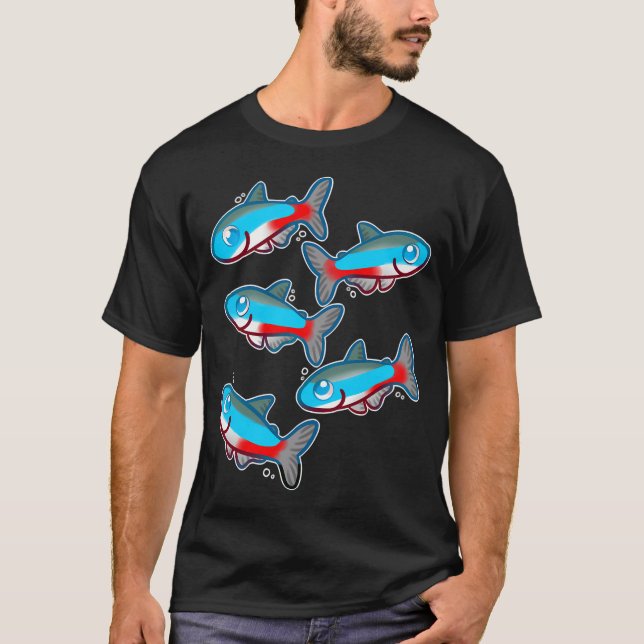 Camiseta Tetras neón (Anverso)