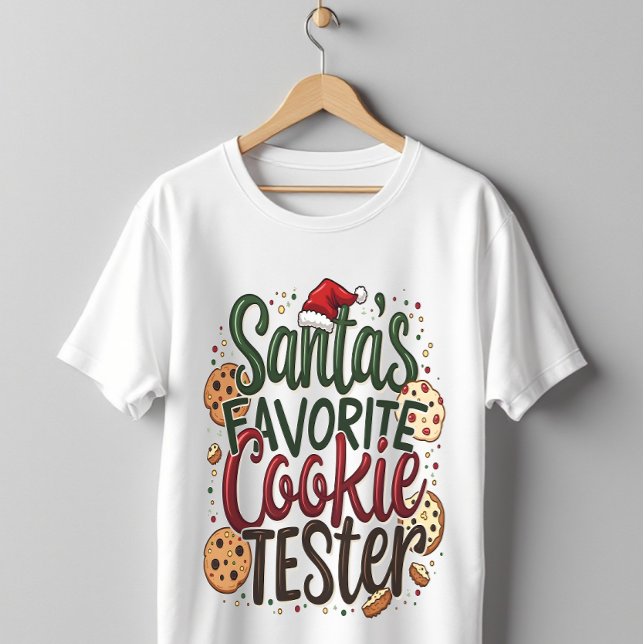 Camiseta Tetser de galletas favoritas de Santa María (Subido por el creador)