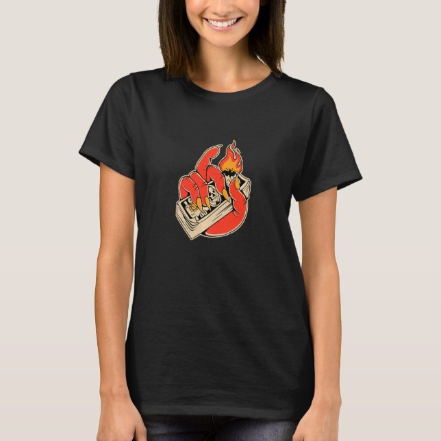 Camiseta Teugelshand Burning Money In the Hand Pop Ar (Anverso)