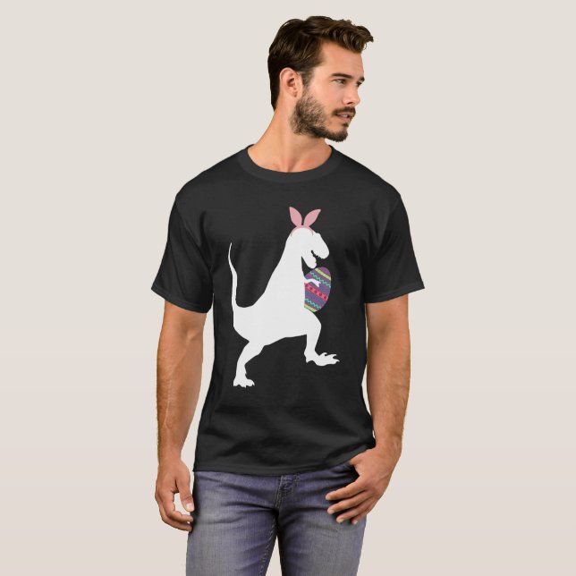 Camiseta Tex-Rex conejo de Semana Santa Pascha Tee (Anverso completo)