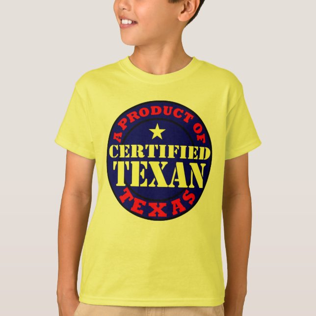CAMISETA TEXÁN CERTIFICADO (Anverso)