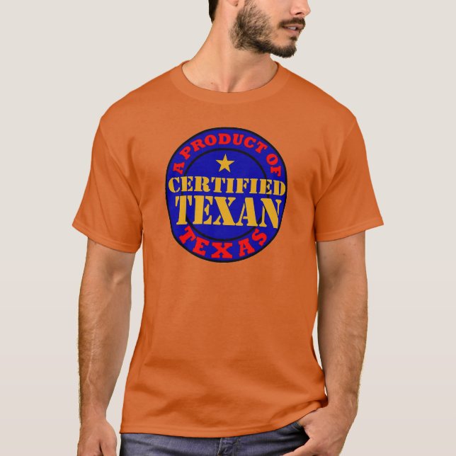 CAMISETA TEXÁN CERTIFICADO (Anverso)