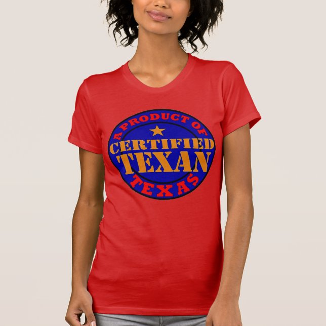 CAMISETA TEXÁN CERTIFICADO (Anverso)