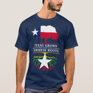 Camiseta Texan crece con raíces birmanas