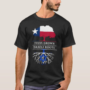 Camiseta Texan crecido con las raíces israelíes