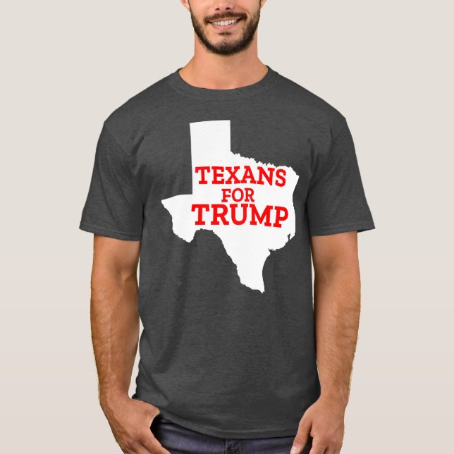 Camiseta Texans For Trump ReElection American Texas 2020 (Anverso)