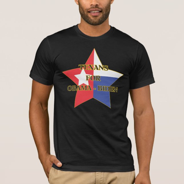 Camiseta Texans para Obama-Biden (Anverso)