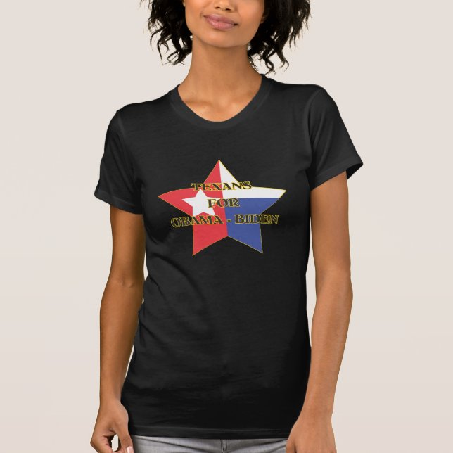 Camiseta Texans para Obama - Biden (Anverso)