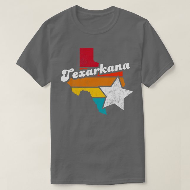 Camiseta Texarkana Texas Vintage Distresres Souvenir 2 (Diseño del anverso)
